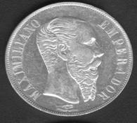 Мексика песо 1866 (Максимиллиан) ВU AG