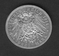 Шаумбург-Липпе 3 марки 1911 UN AG