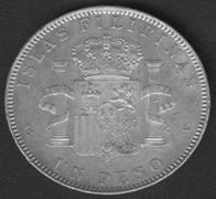 Филиппины (Исп.) 1 песо 1897 UN AG