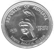 Республика Минерва 35 долларов 1973 PR AG