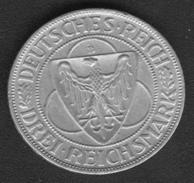 Германия, Веймарская респ. 3 марки 1930D Рейнланд AU AG