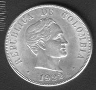 Колумбия 50 сентаво 1922 BU AG