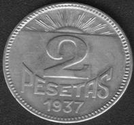 Испания, Астурия и леон 2 песеты 1937 UN CN