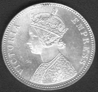 Индия Брит. рупия 1877 BU AG